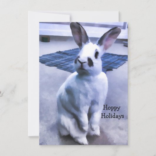Mooie Konijntje Feestdagenkaart (Voorkant)
