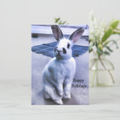 Mooie Konijntje Feestdagenkaart (Staand voorkant)