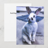 Mooie Konijntje Feestdagenkaart (Voorkant / Achterkant)