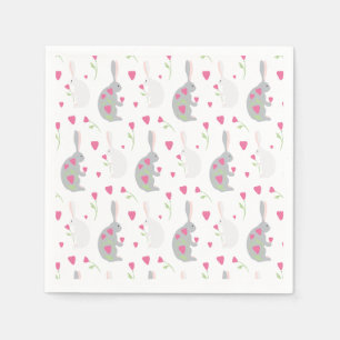 Mooie konijntjes. servet