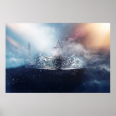 Mooie koningin en koningskroon poster (Voorkant)