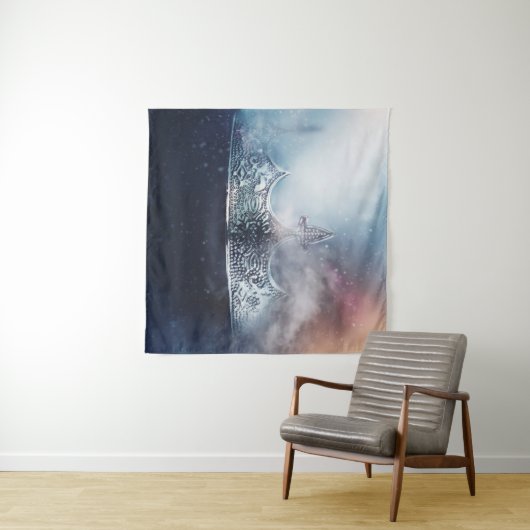 Mooie koningin en koningskroon wandkleed (In Situ (horizontaal))