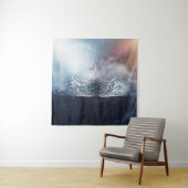 Mooie koningin en koningskroon wandkleed (In situ)