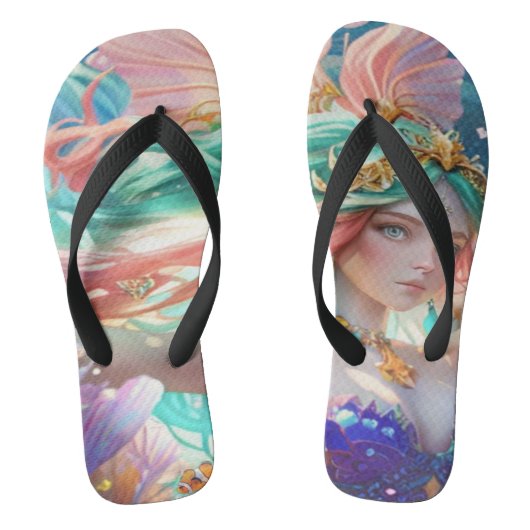 Mooie koningin  teenslippers (Voetbed)