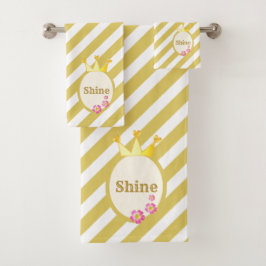 Mooie koninginnenkroon bad handdoek