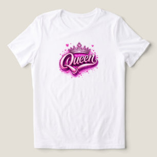 Mooie Koninklijke Prinses Typography Meisjesachtig Tri-Blend Shirt