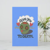 Mooie kool waar ik van Afrika hou Briefpapier (Staand voorkant)