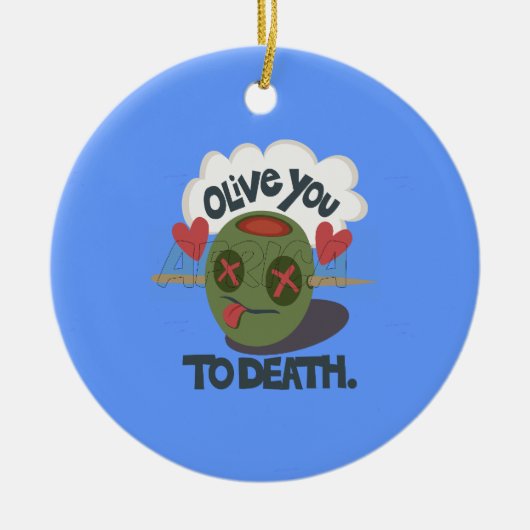 Mooie kool waar ik van Afrika hou Keramisch Ornament (Voorkant)