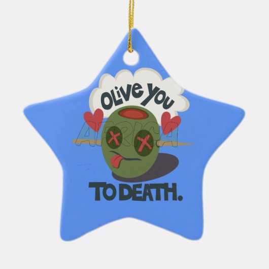 Mooie kool waar ik van Afrika hou Keramisch Ornament (Voorkant)