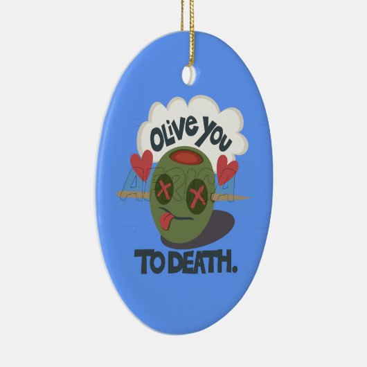 Mooie kool waar ik van Afrika hou Keramisch Ornament (Rechts)