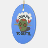 Mooie kool waar ik van Afrika hou Keramisch Ornament (Links)