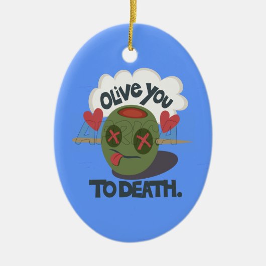 Mooie kool waar ik van Afrika hou Keramisch Ornament (Voorkant)