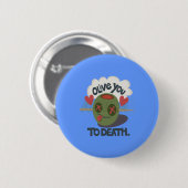 Mooie kool waar ik van Afrika hou Ronde Button 5,7 Cm (Voorkant /achterkant)