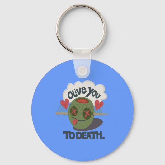 Mooie kool waar ik van Afrika hou Sleutelhanger (Voorkant)