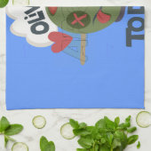 Mooie kool waar ik van Afrika hou Theedoek (Gevouwen)