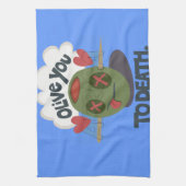 Mooie kool waar ik van Afrika hou Theedoek (Verticaal)