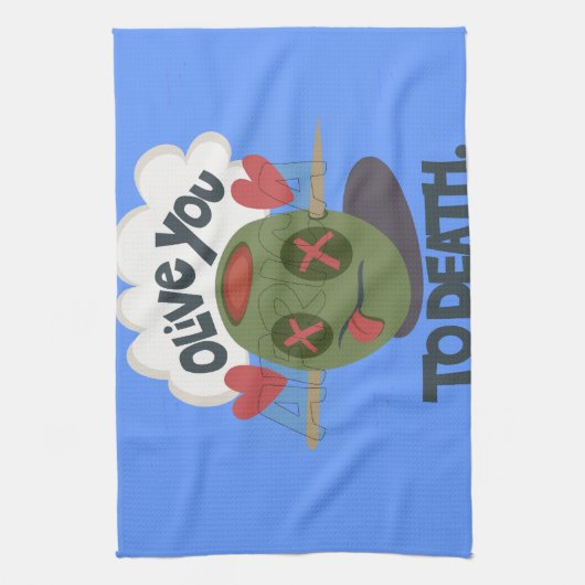 Mooie kool waar ik van Afrika hou Theedoek (Verticaal)