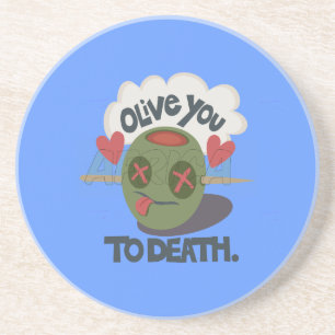 Mooie kool waar ik van Afrika hou Zandsteen Onderzetter