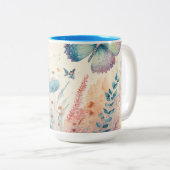 Mooie kop van een drankje in vlinderkleur (Voorkant rechts)