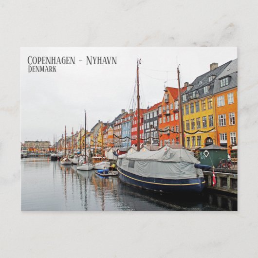 Mooie Kopenhagen/Nyhavn/Denemarken Ansichtkaart! Briefkaart (Voorkant)