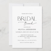 Mooie Koppel Font Bruids Brunch Kaart (Voorkant)