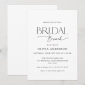 Mooie Koppel Font Bruids Brunch Kaart (Voorkant / Achterkant)