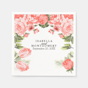 Mooie koraalventilator servet