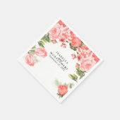 Mooie koraalventilator servet (Hoek)