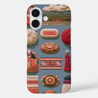 Mooie Koreaanse esthetische illustratie Premium iP iPhone 16 Hoesje