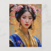 Mooie Koreaanse Lady Prinses Briefkaart (Voorkant)
