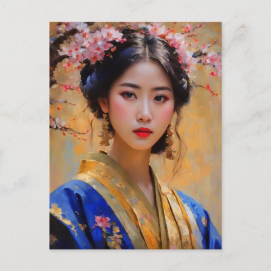 Mooie Koreaanse Lady Prinses Briefkaart (Voorkant)