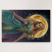 Mooie kosmische godin legpuzzel (Horizontaal)