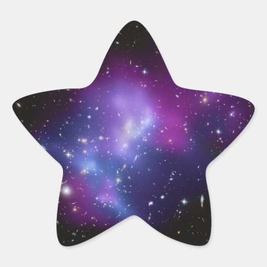 Mooie kosmische ruimte sterrenstelsel clusters ster sticker (Voorkant)