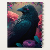 Mooie kraai en Rozen gepersonaliseerd Planner (Achterkant)