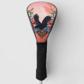 Mooie kraai golfheadcover (Voorkant)
