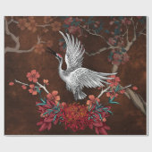 Mooie kraan cadeaupapier (Vlak)