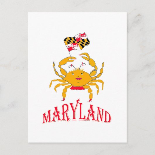 Mooie krab in Maryland Briefkaart (Voorkant)