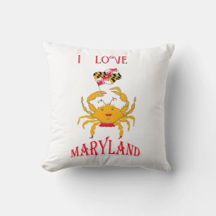 Mooie krab in Maryland Kussen