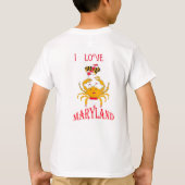 Mooie krab in Maryland T-shirt (Achterkant)
