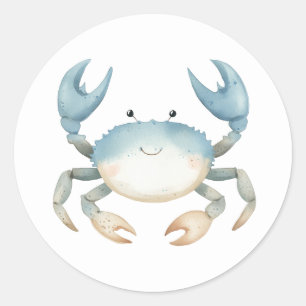 Mooie Krabstickers Ronde Sticker