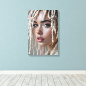 Mooie Kralen Canvas Afdruk (Insitu (Houten vloer))