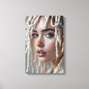 Mooie Kralen Canvas Afdruk