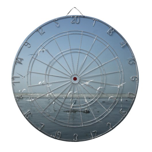 Mooie kranen vliegen over het ballet van Water Nat Dartbord (Voorkant)