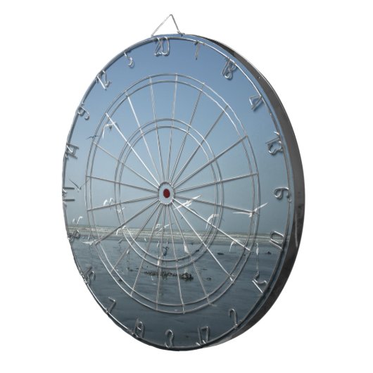 Mooie kranen vliegen over het ballet van Water Nat Dartbord (Voorkant Rechts)