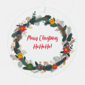 mooie krans kerstversiering metalen ornament (Voorkant)