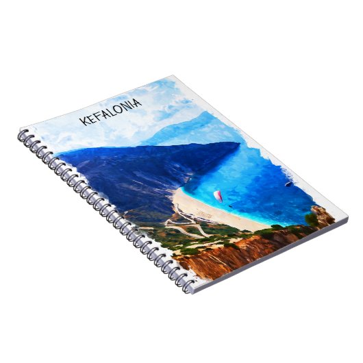 Mooie Kreta Griekenland Kust Uitzicht artwork Notitieboek (Rechterzijde)