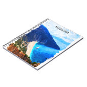 Mooie Kreta Griekenland Kust Uitzicht artwork Notitieboek (Linkerzijde)