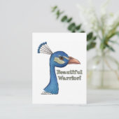 Mooie krijger briefkaart (Staand voorkant)