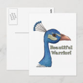 Mooie krijger briefkaart (Voorkant / Achterkant)