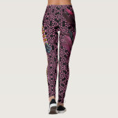 Mooie krinters en feathers Mardi Gras Masker Leggings (Achterkant)